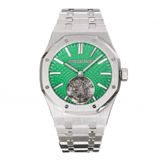 Royal Oak Tourbillon Extra-Thin Green Dial in Steel