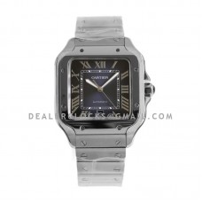 Santos de Cartier 40mm Blue Dial in Steel Santos de Cartier 40mm Blue Dial in Steel
