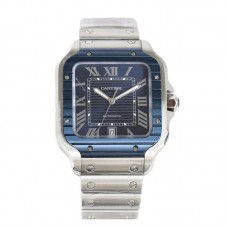Santos de Cartier 40mm Blue Dial in Steel Ref. WSSA0048 Santos de Cartier 40mm Blue Dial in Steel Ref. WSSA0048