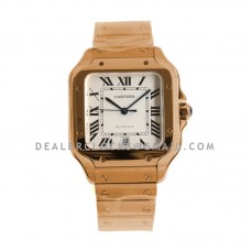 Santos de Cartier 40mm White Dial in Rose Gold