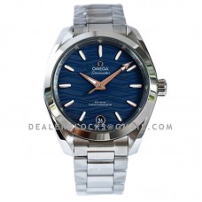 Seamaster Aqua Terra 150M Master Co-Axial Chronometer Blue Wave Dial in Steel Seamaster Aqua Terra 150M Master Co-Axial Chronometer Blue Wave Dial in Steel