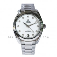 Seamaster Aqua Terra 150M Master Co-Axial Chronometer White MOP Dial in Steel Seamaster Aqua Terra 150M Master Co-Axial Chronometer White MOP Dial in Steel