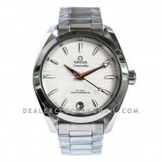 Seamaster Aqua Terra 150M Master Co-Axial Chronometer White Wave Dial with Rose Gold Hands in Steel Seamaster Aqua Terra 150M Master Co-Axial Chronometer White Wave Dial with Rose Gold Hands in Steel
