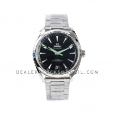 Seamaster Aqua Terra 150m Co-Axial Master Chronometer 41mm Black Dial with Green Markerson Bracelet Seamaster Aqua Terra 150m Co-Axial Master Chronometer 41mm Black Dial with Green Markerson Bracelet