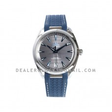 Seamaster Aqua Terra 150m Co-Axial Master Chronometer 41mm Grey Dial on Rubber Strap Ref: 220.12.41.21.06.001 Seamaster Aqua Terra 150m Co-Axial Master Chronometer 41mm Grey Dial on Rubber Strap Ref: 220.12.41.21.06.001