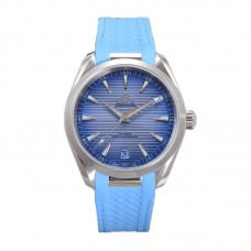 Seamaster Aqua Terra 150m Co-Axial Master Chronometer 41mm Light Blue Dial on Rubber Strap Seamaster Aqua Terra 150m Co-Axial Master Chronometer 41mm Light Blue Dial on Rubber Strap