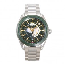 Seamaster Aqua Terra Worldtimer Master Chrononometer Green Dial on Bracelet