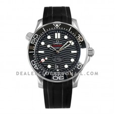 Seamaster Diver 300M Omega Co-Axial Master Chronometer 42mm Black Dial with Black Bezel in Rubber Strap Seamaster Diver 300M Omega Co-Axial Master Chronometer 42mm Black Dial with Black Bezel in Rubber Strap