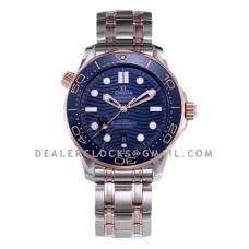 Seamaster Diver 300M Omega Co-Axial Master Chronometer 42mm Blue Dial with Blue Bezel in Steel/Rose Gold Seamaster Diver 300M Omega Co-Axial Master Chronometer 42mm Blue Dial with Blue Bezel in Steel/Rose Gold