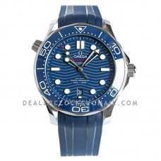 Seamaster Diver 300M Omega Co-Axial Master Chronometer 42mm Blue Dial with Blue Bezel on Rubber Strap Seamaster Diver 300M Omega Co-Axial Master Chronometer 42mm Blue Dial with Blue Bezel on Rubber Strap