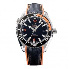 Seamaster Planet Ocean 600M 43.5mm Black Dial in Steel on Leather Strap Seamaster Planet Ocean 600M 43.5mm Black Dial in Steel on Leather Strap