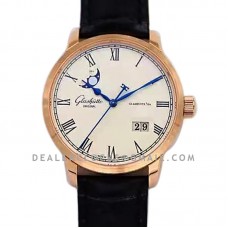Senator Excellence Panorama Date Moon Phase in Rose Gold Senator Excellence Panorama Date Moon Phase in Rose Gold