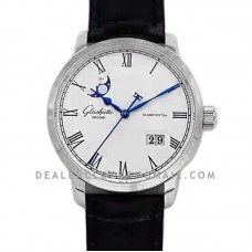 Senator Excellence Panorama Date Moon Phase in Steel Senator Excellence Panorama Date Moon Phase in Steel