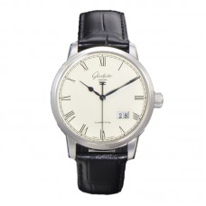 Senator White Dial in Steel Senator White Dial in Steel