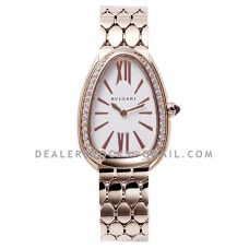 Serpenti Seduttori Watch Ref: 103146 White Dial in Rose Gold with Diamond Bezel Serpenti Seduttori Watch Ref: 103146 White Dial in Rose Gold with Diamond Bezel