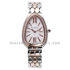 Serpenti Seduttori Watch Ref: 103274 White Dial in Steel/Rose Gold Serpenti Seduttori Watch Ref: 103274 White Dial in Steel/Rose Gold
