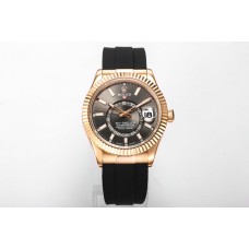 Sky-Dweller 336235 Slate Dial in Everose Gold on Rubber Strap Sky-Dweller 336235 Slate Dial in Everose Gold on Rubber Strap