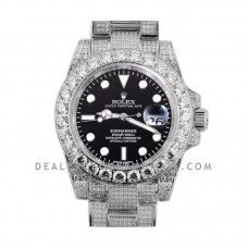 Submariner 116659 Black Dial with Diamond Markers in Steel