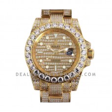 Submariner 116659 Full Diamond Paved Dial in Yellow Gold
