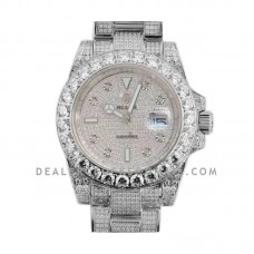 Submariner 116659 Full Diamond Paved Dial with Diamond Markers in Steel
