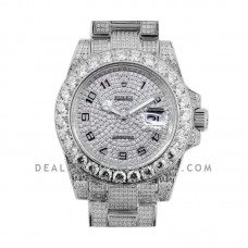 Submariner 116659 Full Diamond Paved Dial with Numeral Markers in Steel