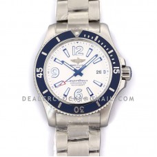 Superocean Automatic 44mm in White Dial on Blue Bezel