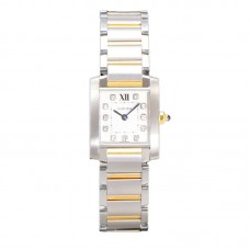 Tank Francaise Watch Small with Diamond Marker Steel/Yellow Gold