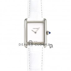 Tank Must Watch Small White Dial in Steel Tank Must Watch Small White Dial in Steel