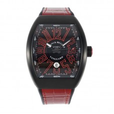 Vanguard Black Dial with Red Markers in PVD V 45 Vanguard Black Dial with Red Markers in PVD V 45