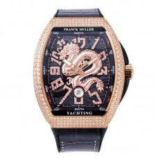 Vanguard Yachting Dragon V45YT Black Dial with Diamond Bezel in Rose Gold Vanguard Yachting Dragon V45YT Black Dial with Diamond Bezel in Rose Gold