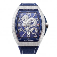 Vanguard Yachting Dragon V45YT Blue Dial with Diamond Bezel