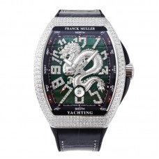 Vanguard Yachting Dragon V45YT Green Dial with Diamond Bezel