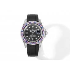 Yacht Master 40 Grey Dial with Rainbow Diamond Bezel Yacht Master 40 Grey Dial with Rainbow Diamond Bezel