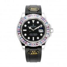 Yacht Master 40 126655 Black Dial with Rainbow Diamond Bezel Yacht Master 40 126655 Black Dial with Rainbow Diamond Bezel