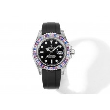Yacht Master 40 Black Dial with Rainbow Diamond Bezel Yacht Master 40 Black Dial with Rainbow Diamond Bezel