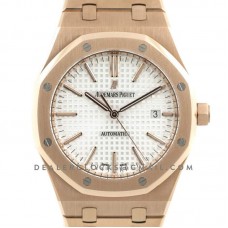 Royal Oak 15400 Rose Gold White Dial