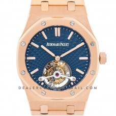 Royal Oak Tourbillon Extra-Thin Blue Dial in Rose Gold 2018 SIHH Ref. 26522OR