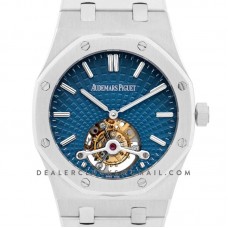 Royal Oak Tourbillon Extra-Thin Blue Dial in Steel 2018 SIHH