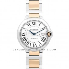 Ballon Bleu de Cartier 42mm White Dial in Steel and Gold Ballon Bleu de Cartier 42mm White Dial in Steel and Gold