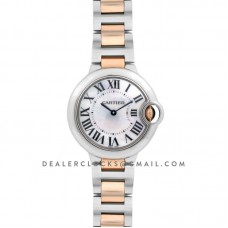 Ballon Bleu de Cartier 33mm Mother of Pearl Dial in Steel and Gold Ballon Bleu de Cartier 33mm Mother of Pearl Dial in Steel and Gold
