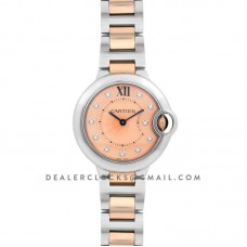 Ballon Bleu de Cartier 33mm Rose Gold Dial in Steel and Gold Ballon Bleu de Cartier 33mm Rose Gold Dial in Steel and Gold
