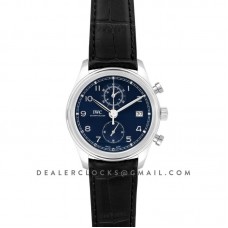 Portuguese Chronograph Series Classic IW390406 Blue Dial in Steel