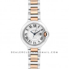 Ballon Bleu De Cartier 36mm Silver Dial in Steel/ Pink Gold Ballon Bleu De Cartier 36mm Silver Dial in Steel/ Pink Gold
