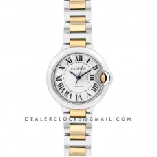 Ballon Bleu De Cartier 36mm Silver Dial in Steel/ Yellow Gold Ballon Bleu De Cartier 36mm Silver Dial in Steel/ Yellow Gold