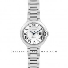 Ballon Bleu De Cartier 36mm White Dial in Steel Ballon Bleu De Cartier 36mm White Dial in Steel