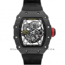RM 035-02 Rafael Nadal Carbon on Black Nylon Strap