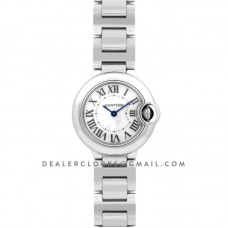 Ballon Bleu de Cartier 28mm White Dial in Steel Ballon Bleu de Cartier 28mm White Dial in Steel