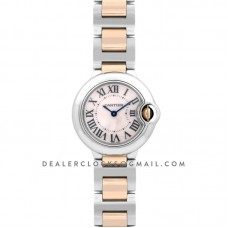 Ballon Bleu de Cartier 28mm Mother of Pearl Dial in Steel and Gold Ballon Bleu de Cartier 28mm Mother of Pearl Dial in Steel and Gold