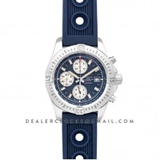 Colt Chronograph 44mm Blue Dial in Steel on Blue Rubber Strap Colt Chronograph 44mm Blue Dial in Steel on Blue Rubber Strap