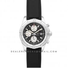 Colt Chronograph 44mm Black Dial in Steel on Black Rubber Strap Colt Chronograph 44mm Black Dial in Steel on Black Rubber Strap